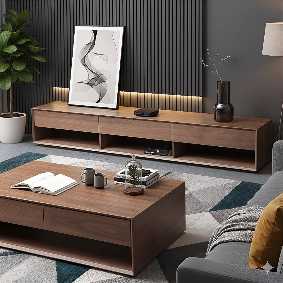 Brown Living Room Set - 160 x 40 x 40 cm | SET48