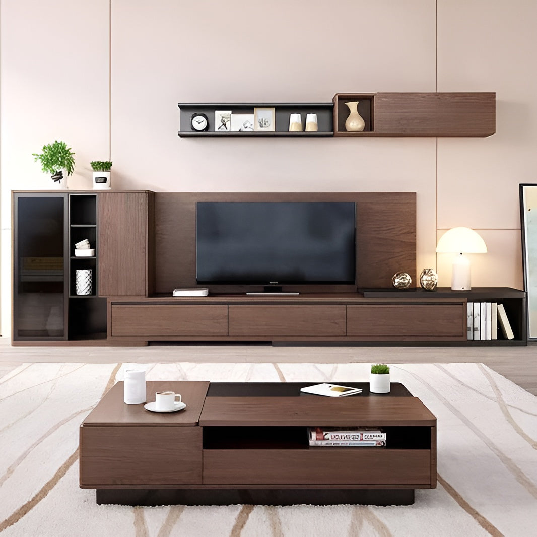 Brown and Black Living Room Set - 330 x 40 x 40 cm | SET47