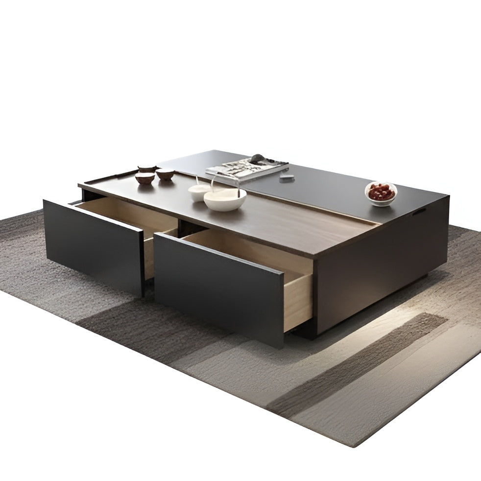 Black and Wooden Living Room Set - 240 x 40 x 40 cm | SET31