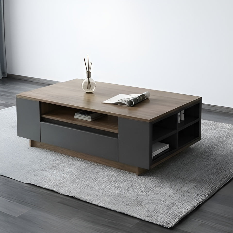 Black and wood living room set - 310 x 40 x 40 cm | SET22