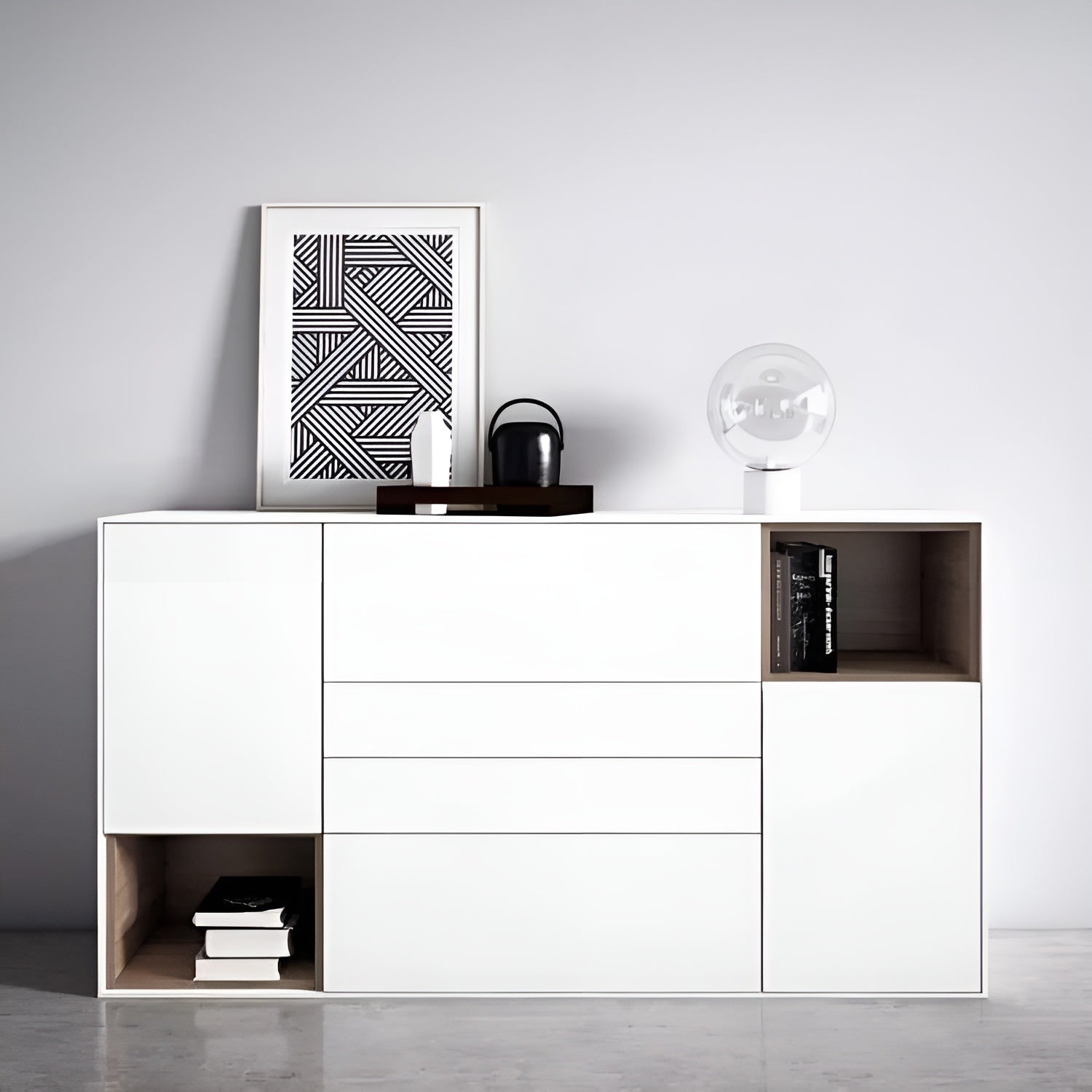 Buffet | White and Wood | 160 x 40 x 100 | BT50