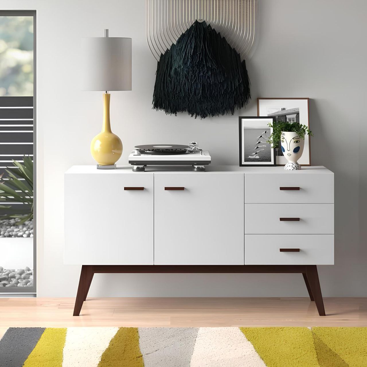 Buffet | White and Brown | 140 x 40 x 90 | BT36