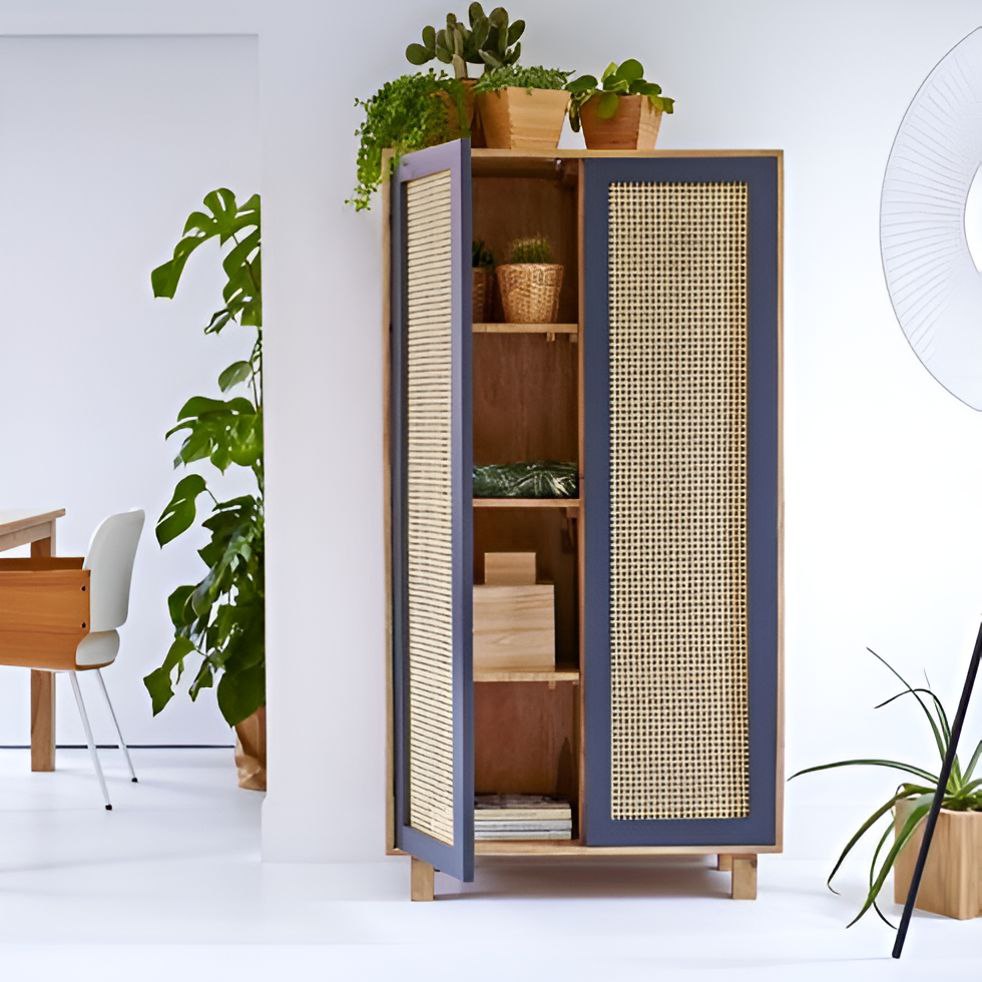 Black Shoe Cabinet - 100 x 40 x 160 cm | SU86