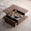 وحدة طاولة بني وأسود - 80 × 80 × 40 سم | TA73